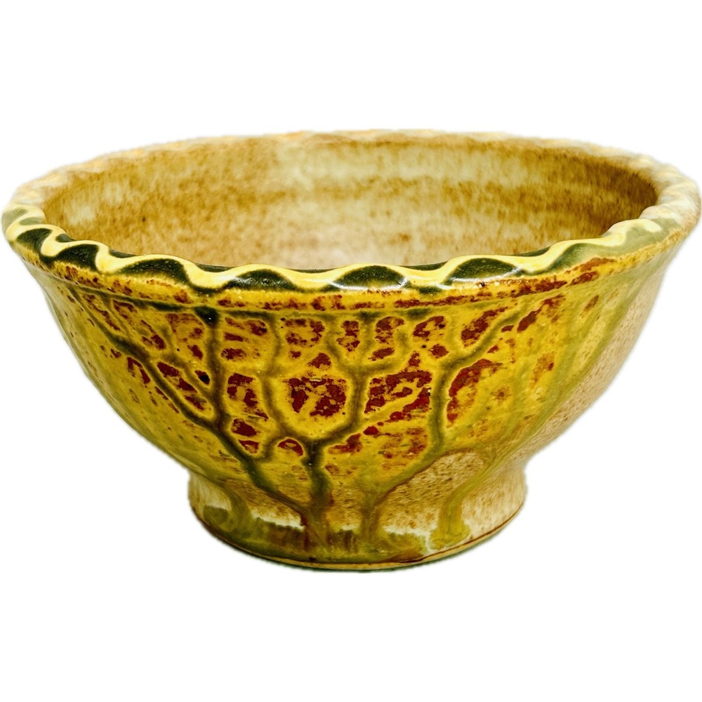 Stoneware Studio Pottery Bowl with‎ Tree